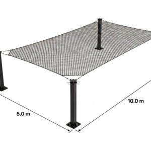 Komplet 5,0 x 10,0m - 4 miejsca postojowe